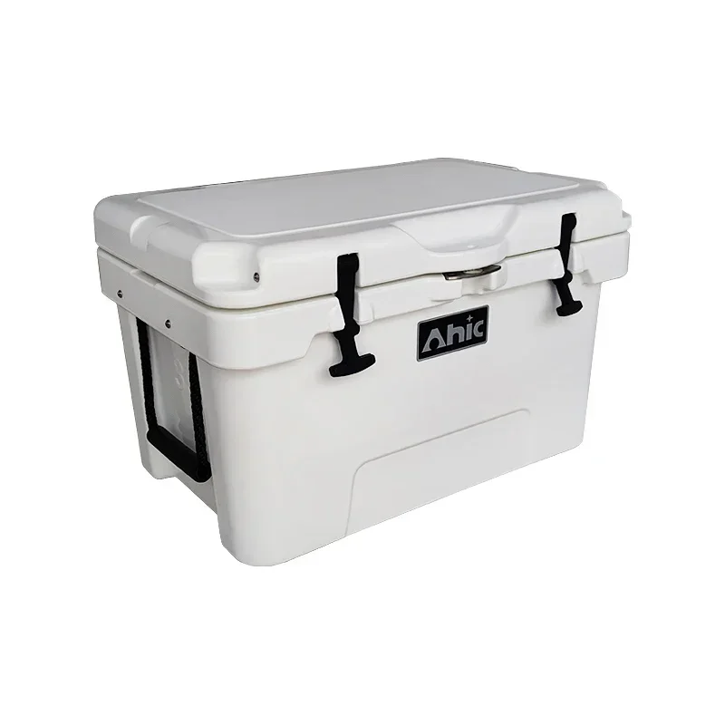 أحدث تصميم 35QT Rotomolded Cooler Box الترفيه في الهواء الطلق البلاستيك التبريد الفريزر صندوق تبريد الأسماك