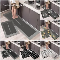 Alfombra de cocina para baño, felpudo antideslizante lavable para entrada, dormitorio, sala de estar, área de cabecera larga, alfombra suave para pasillo