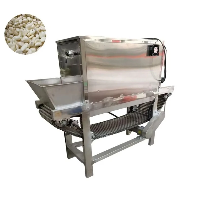 Customized Robust Stainless Steel Chain Garlic Peeling Manufacturing Machine