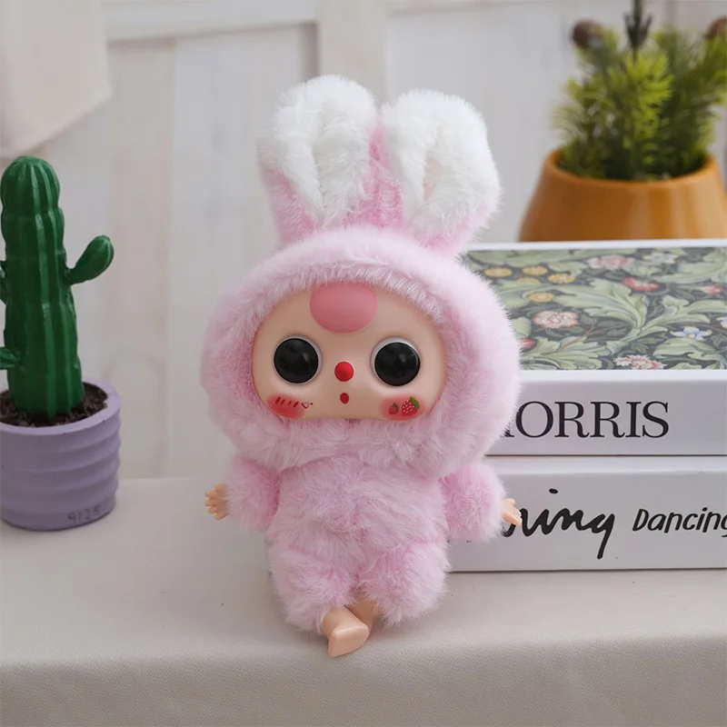 Jouets en peluche elfe de dessin animé, pendentifs lapin mignon, poupée en peluche douce, porte-clés, décor de sac, cadeau d'anniversaire pour enfants