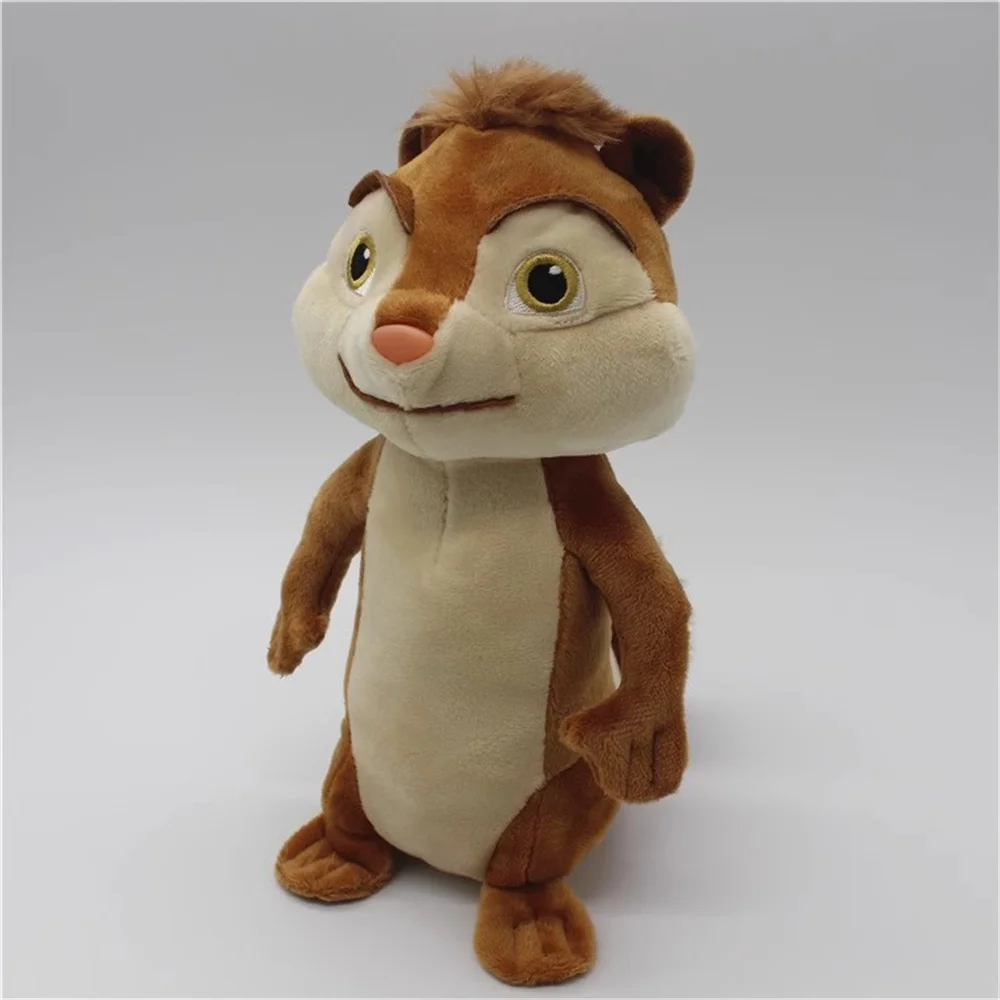 Cute chipmunk action figure stuffed squirrel Alvin Simon cloth doll children's birthday gift