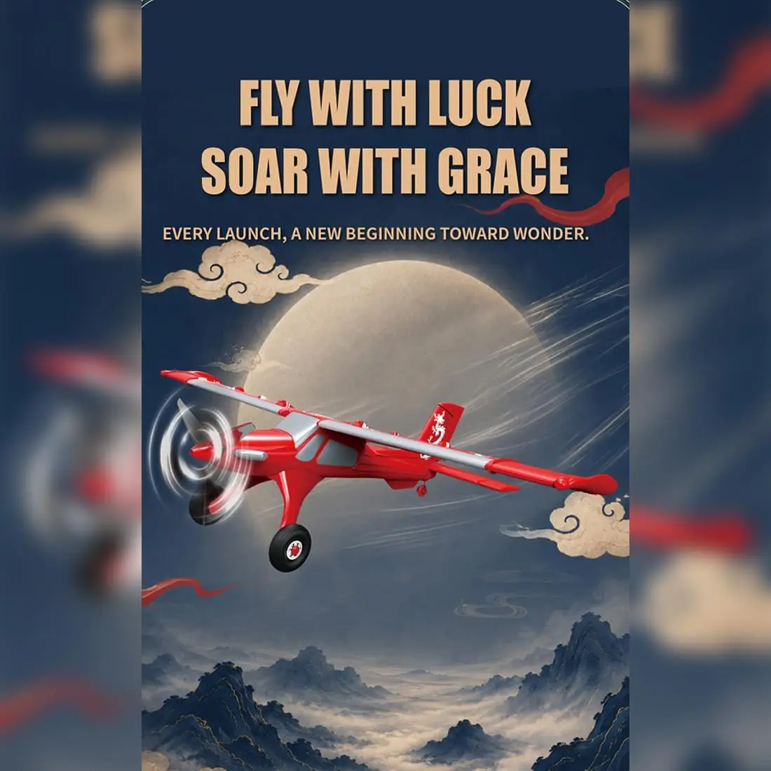 RC Fixed Wing Plane 1/22 Scale 510 Mm Brushless STOL Aircraft RTF 6G Stable 3D Stunt Mode for Skill-Building Flights