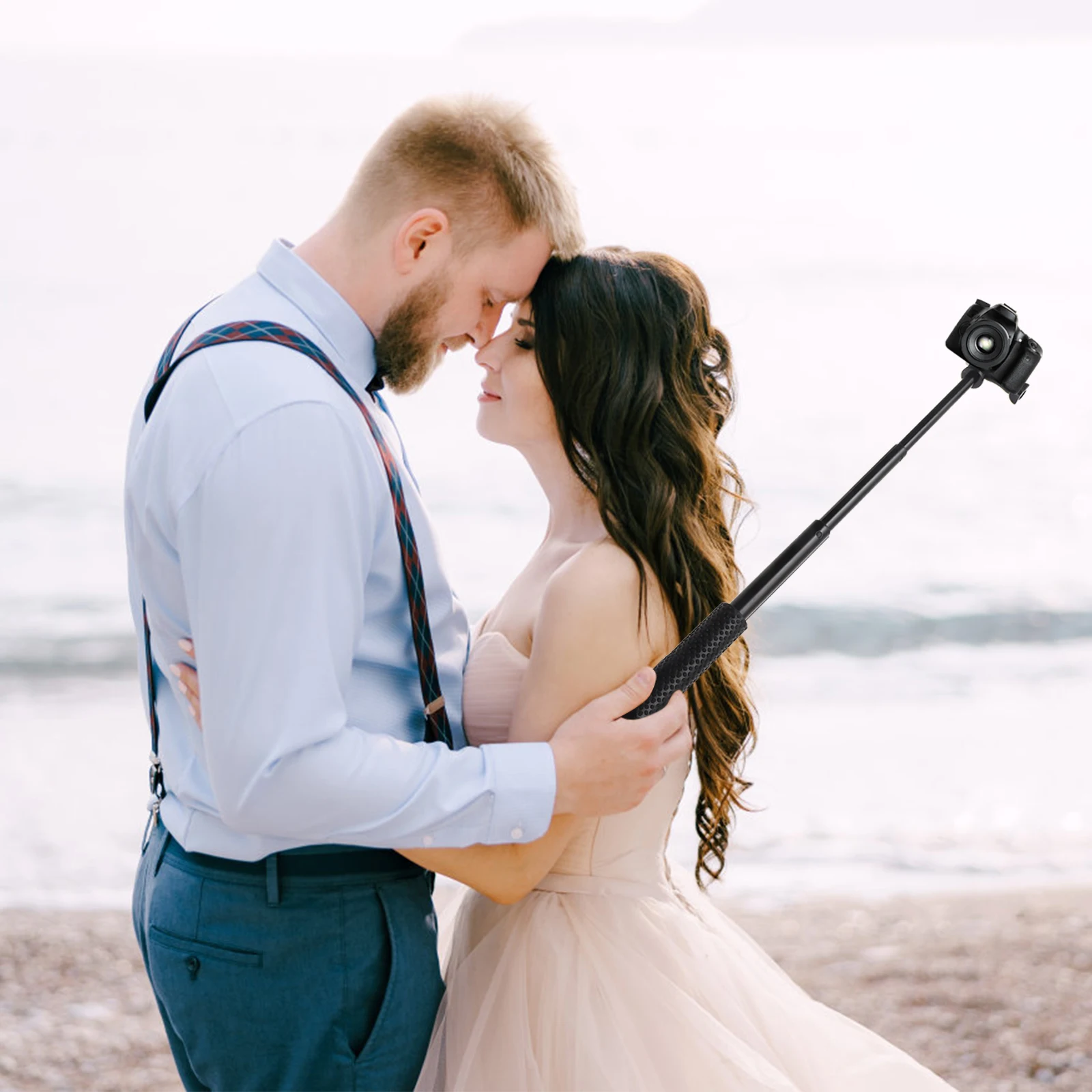 

Extendable Sports Camera Stick Professional Handheld Selfie Stick Lightweight Portable Aluminum Travel Diving Snowboarding