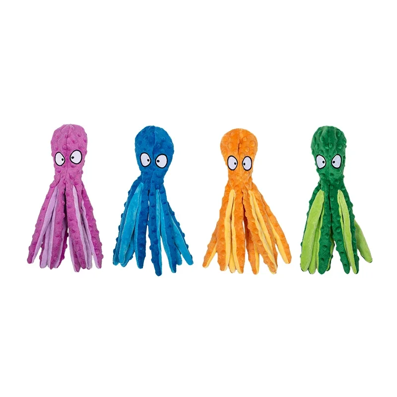 Pink Green Blue Orange Dog Octopus Plush Toy