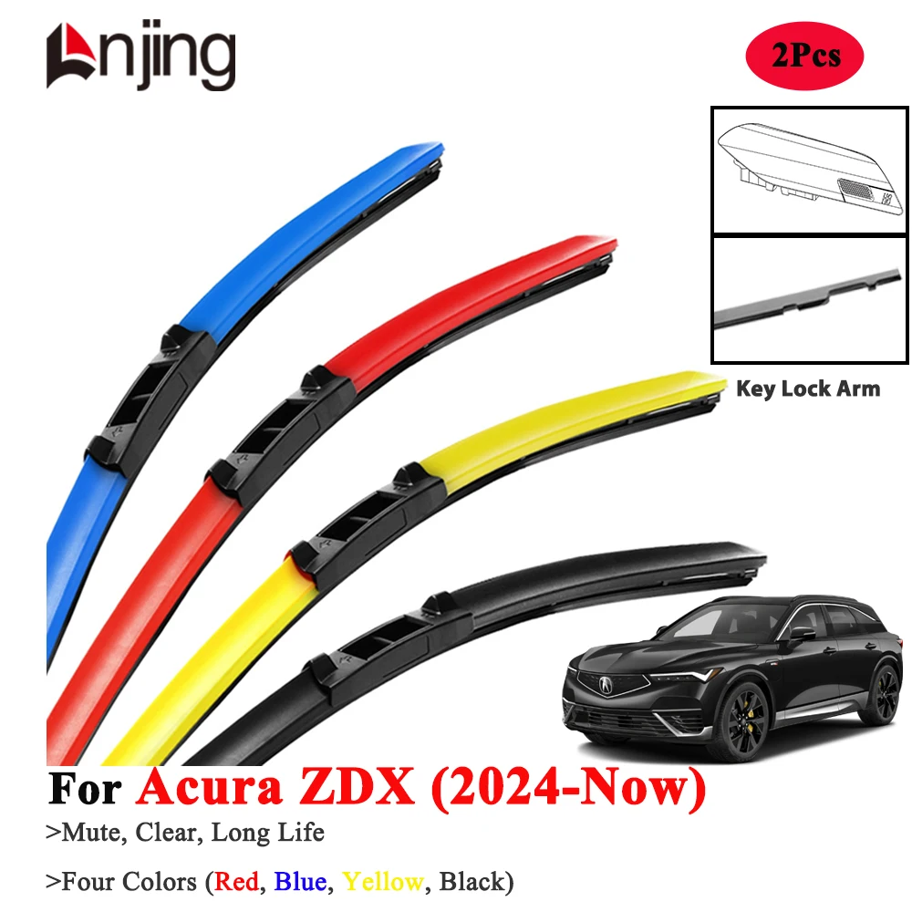 

LNJING Red Wiper Blades For Acura ZDX 2024-Now