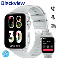 2025 Blackview Bluetooth Smartwatch with LED Flashlight 100+ Sport Modes R30 Max 1.91'' TFT Screen Fitness Watches for Men Women