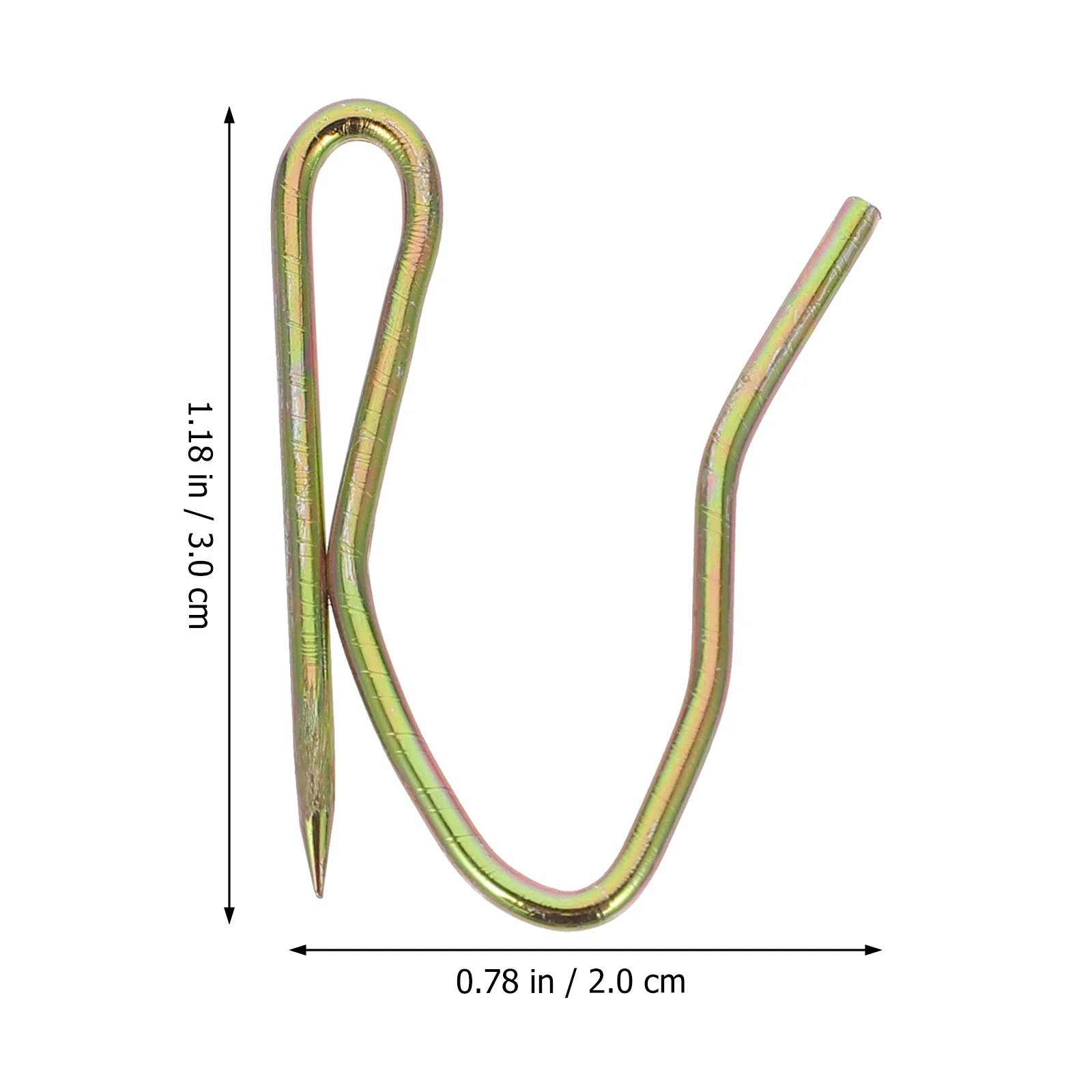 100Pcs Iron Curtain Hooks S-Shape Rustproof Curtain Rings for Bathroom Shower Towel Rack Holder Iron Hook Rustproof Hook