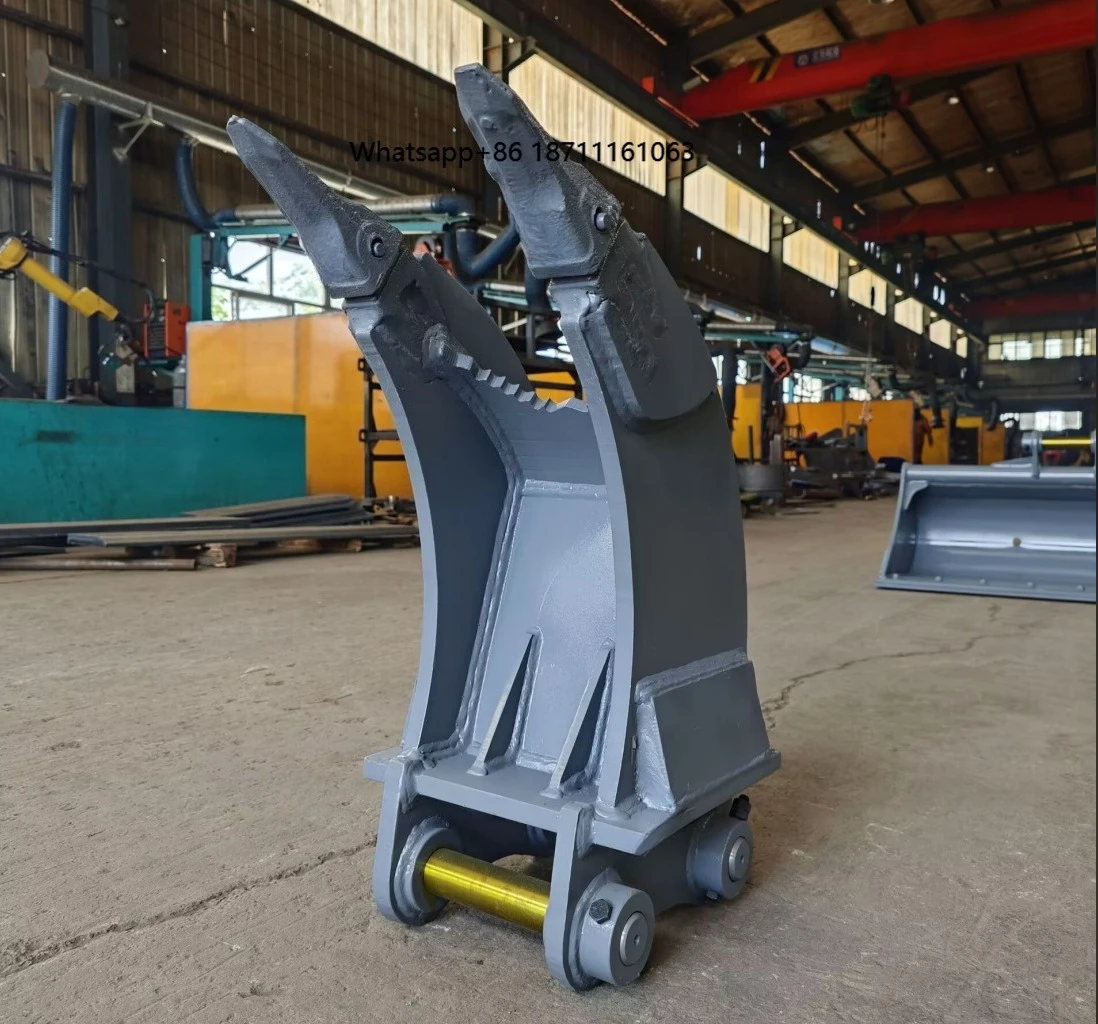 Excavator Tree Hook Root Ripper Compatible with ECR48C High Strength Land Clearing Tool for Stump Removal and Ripping