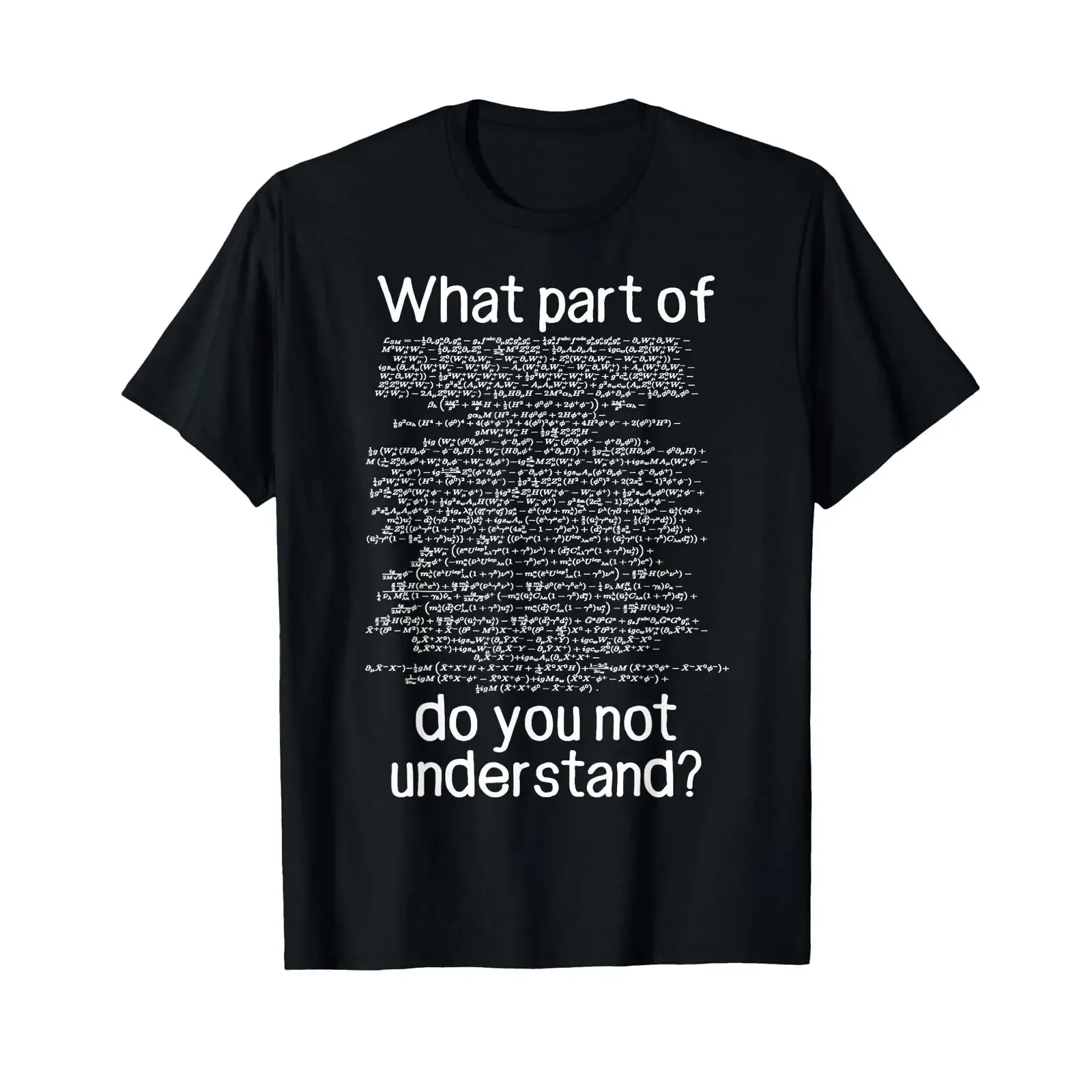 What Part of Lagrangian Standard Model Do You Not Understand T Shirt vintage Washed Versatile Casual graphic designer clothes