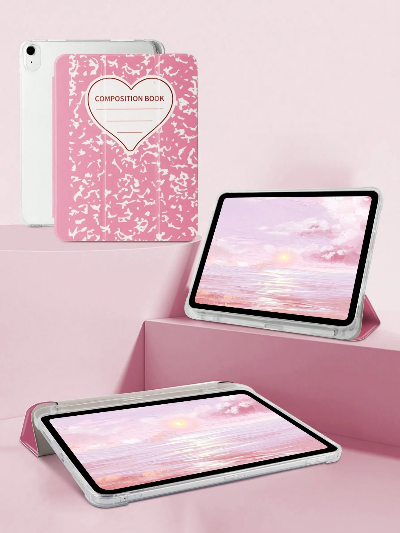 Oil Painting Stylus Storage PAD CASE For iPad pro 10/11/2020/6th/7th /8th /Air 3rd/Air 4th/9th gen/Air 5th Gen 2022/Air 11
