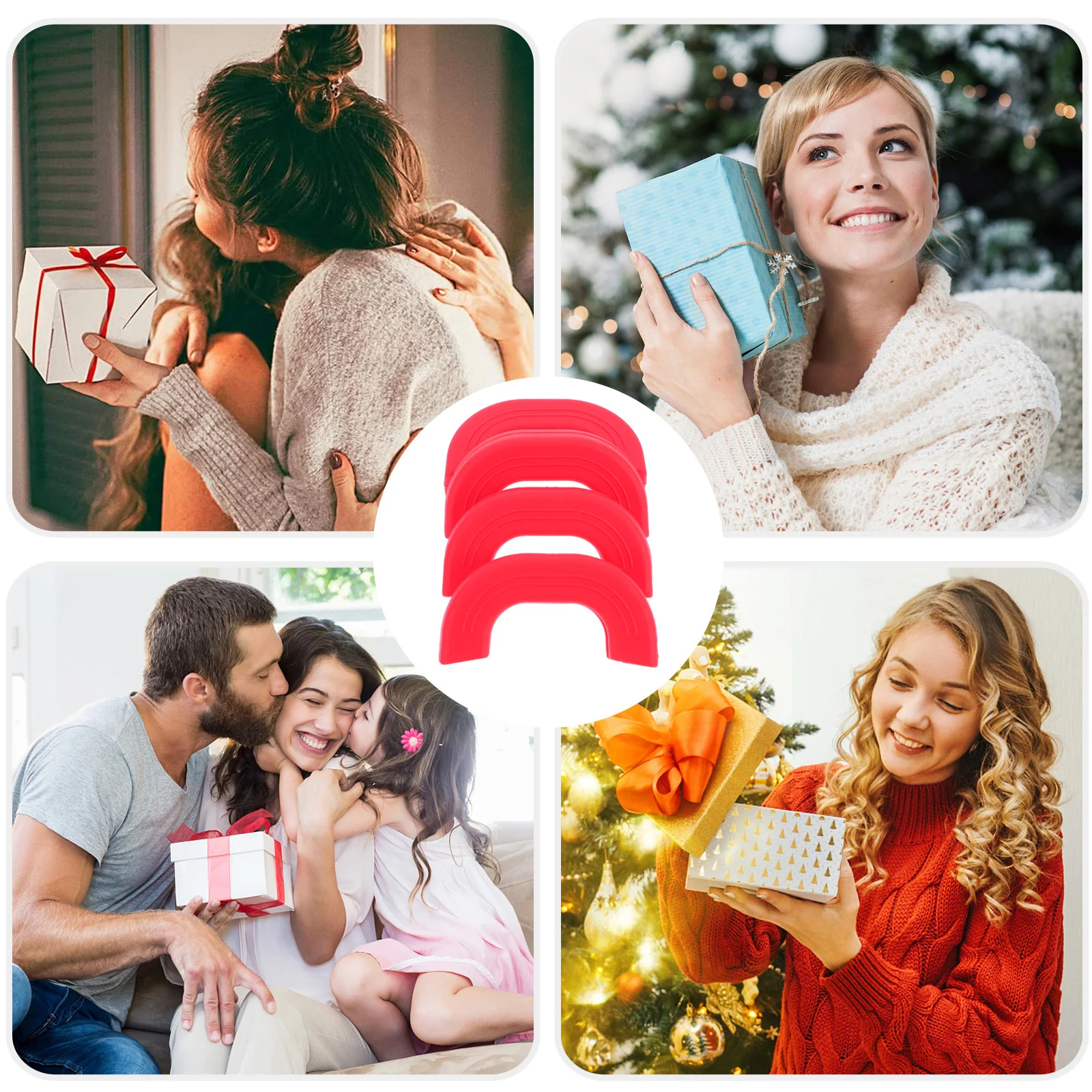 4Pcs Silicone Hot Handle Cover Thickened Skid Resistant Pot Handle Protector for Various Cookware Kitchen Use Kitchen Tools