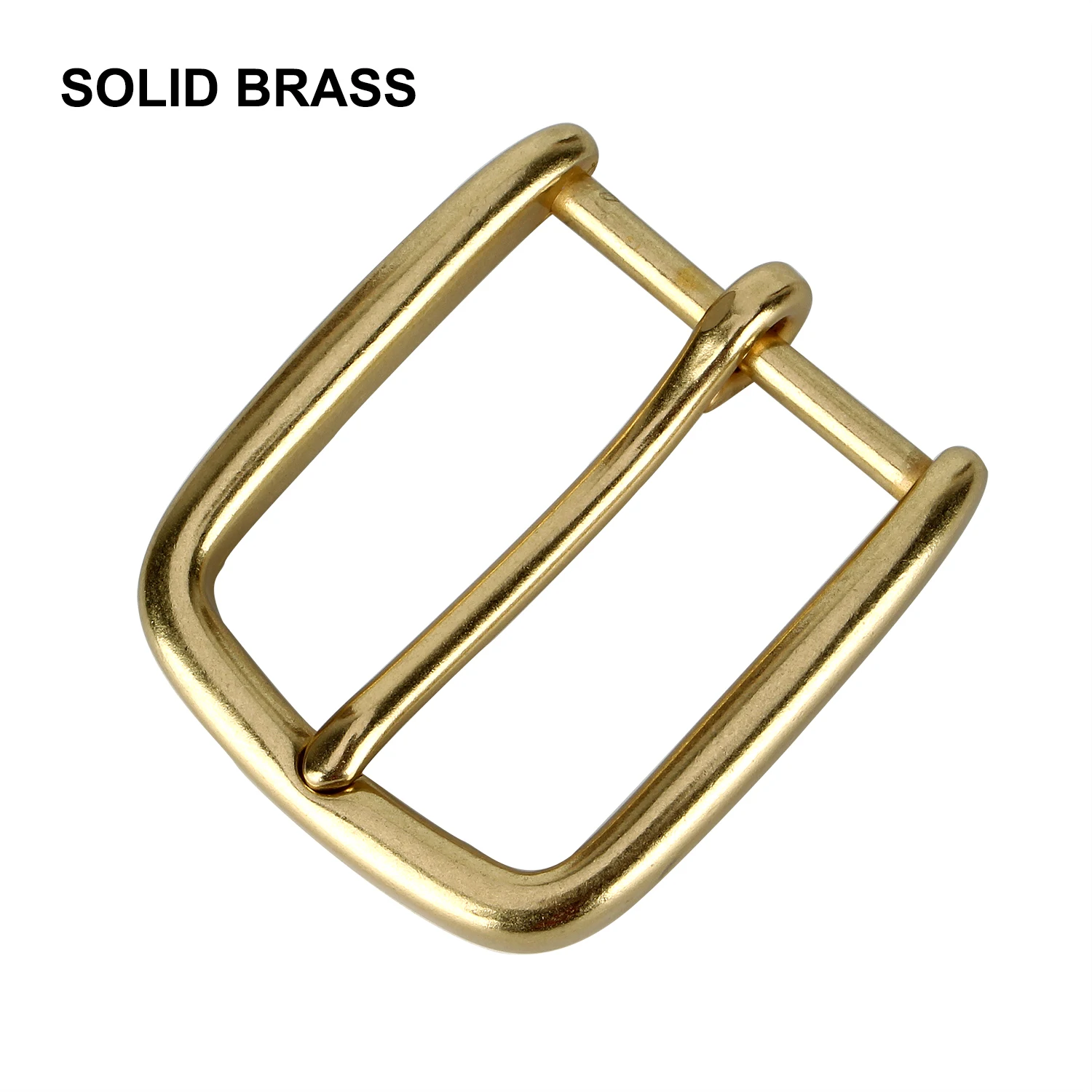 40mm Solid Brass Pin Buckle Belt Head Carved Men Women Buckles DIY Leather Crafts for 38-39mm Belts
