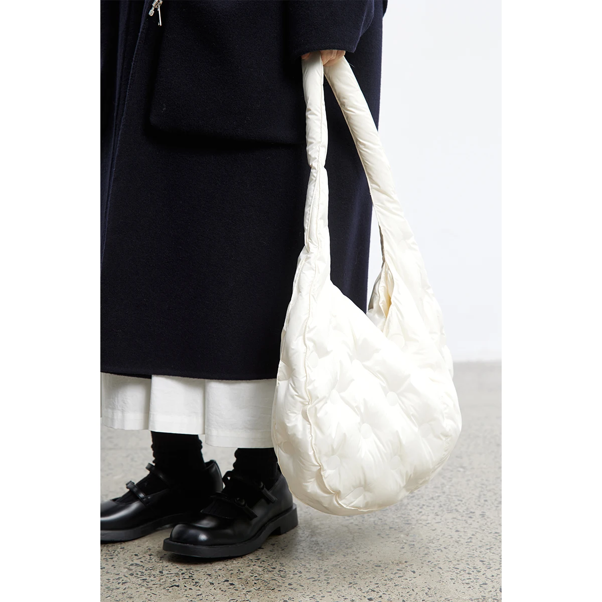 Todavía caminando Polka Dot down Jaet carga recta fibra de poliéster duradera ex Stand Fit bolsa de abrigo de invierno