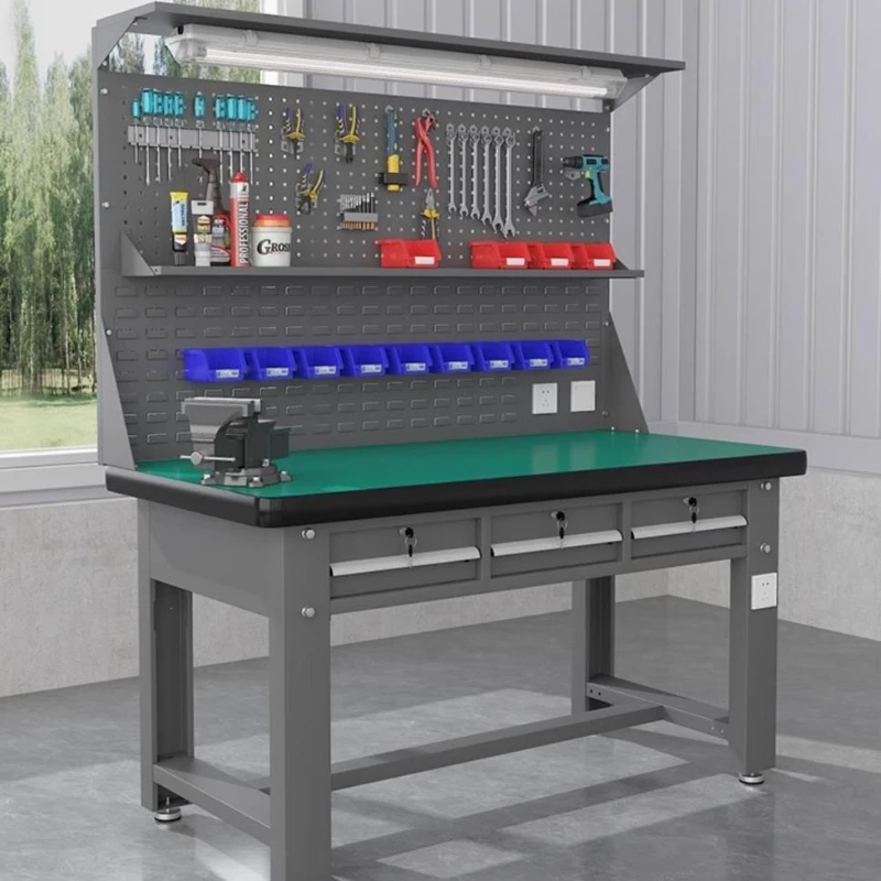 Heavy-duty fitter workbench workshop anti-static console stainless steel mold processing and assembly maintenance and assembly