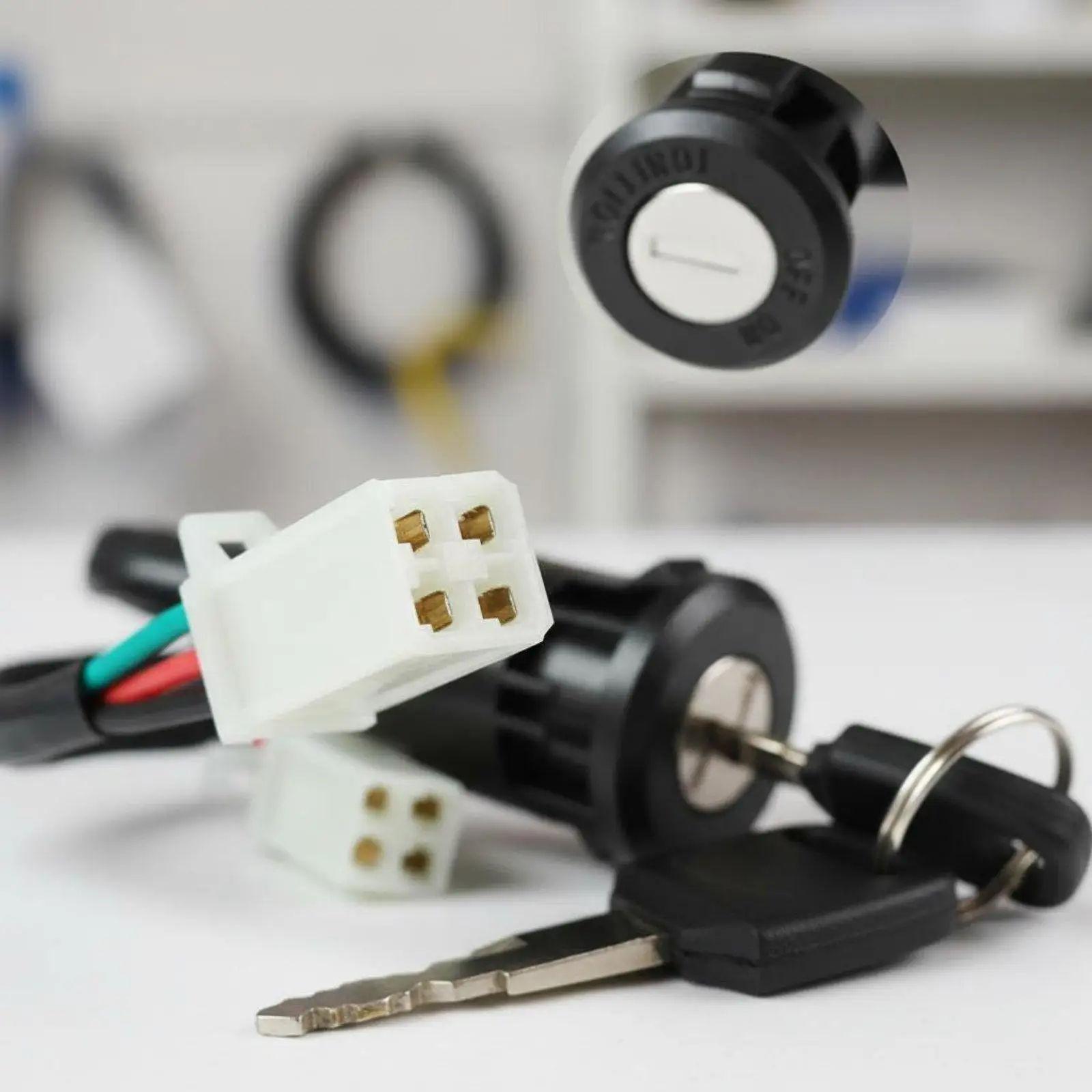 Motorcycle Ignition Switch Lock Keys for Most Quad Dirt Bikes 50cc/70cc/110cc/125cc/150cc/250cc Motorbike ATV Quad Dirt Bike