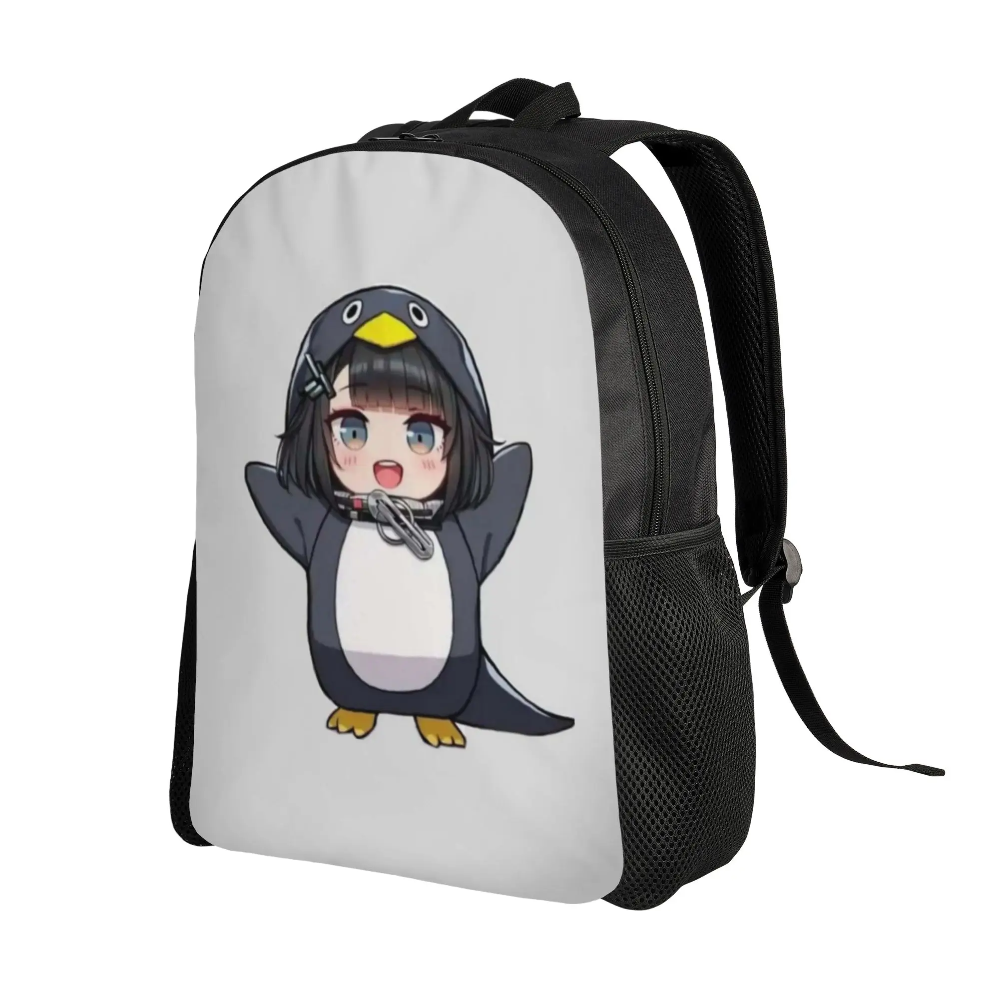 Back to school season Gugu Gaga Penguin Anime Girl Cartoon Bookbag  College Student Adjustable Strap Backpack
