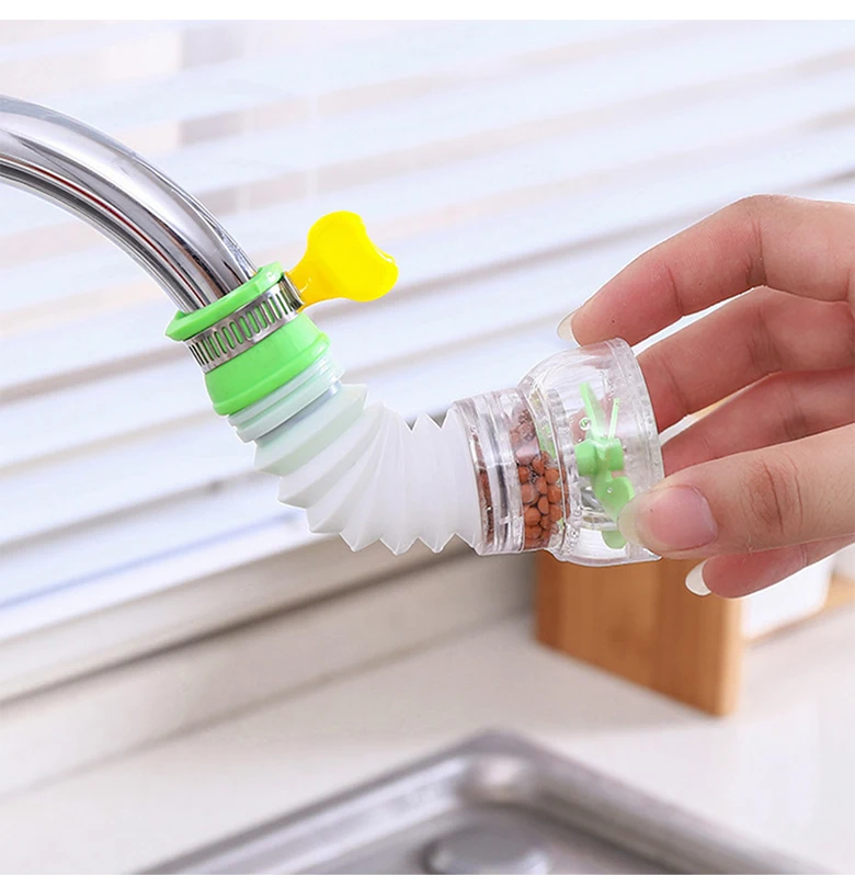 Universal 360-Grad-Drehung Wasserhahn Bubbler Schwenkbar Wasser Sparen Economizer Kopf Dusche Küche Wasserhahn Düse Adapter Waschbecken Zubehör – Detail 4