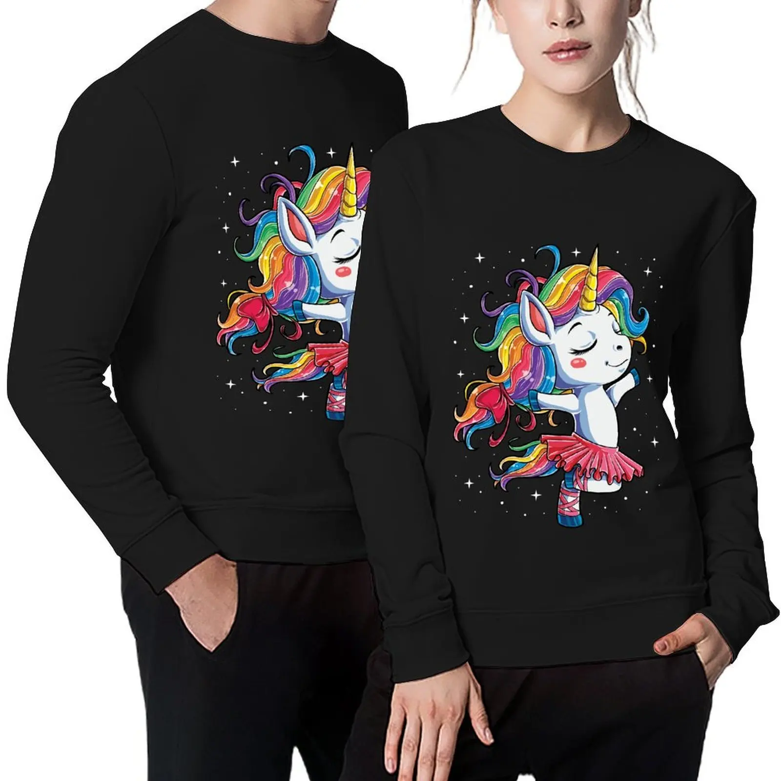 

Ballet Dancer Unicorn T shirt Kids Girls Rainbow Ballerina Gifts Party Men Women Pullover male clothes new sweatshirt