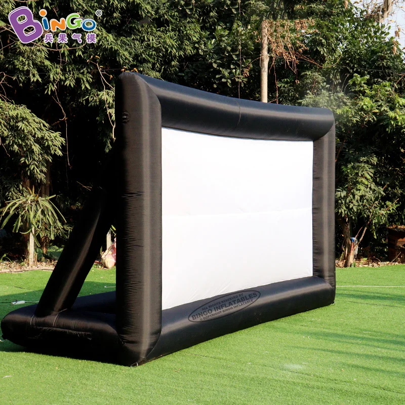 Free Shipping 4.5x1.7x2.5mH Inflatable Movie Screen For Open Cinema Customized Large Screen for Outdoor Advertising Screen Tent