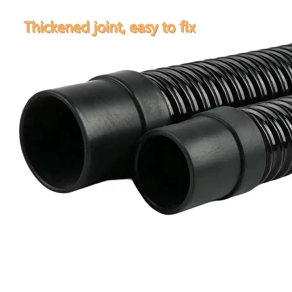 1Pcs I.D 20/25/32/40mm Corrugated Hose Inlet Outlet Hose Soft Aquarium Corrugated Pipe Rubber Head with Clamps Fish Tank Tube