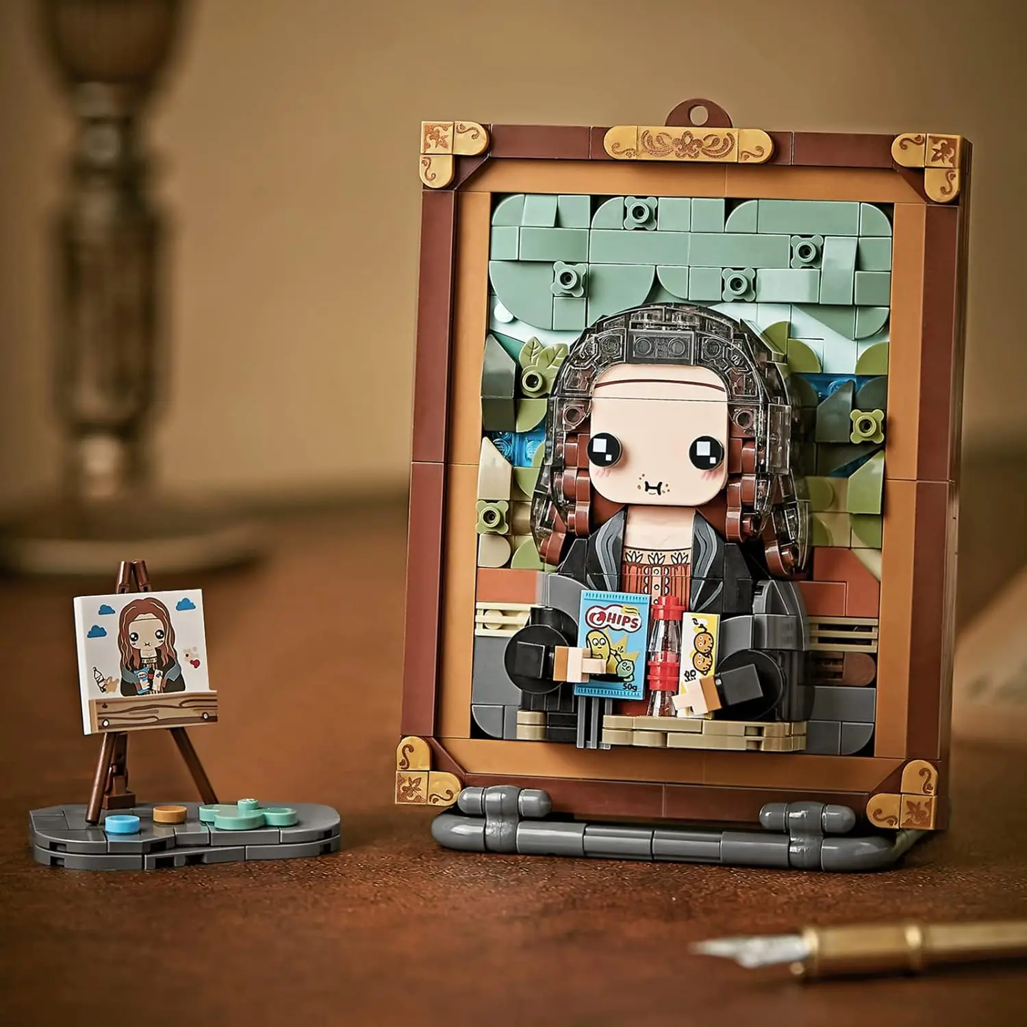 

Creative World Famous Classic Pixel Art Painting Model Mini Building Blocks Children Girls Adult Cute Art Friends Gift Toys