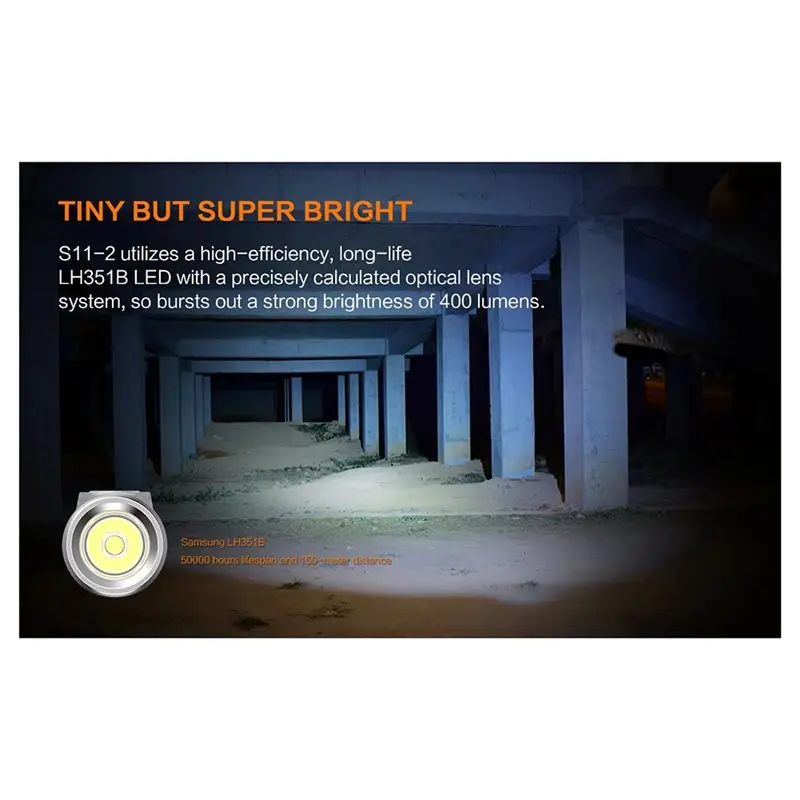 AA81-Portable Flashlight Mini Keychain 400 Lumens IP66 Waterproof For Outdoor 150M Distance Type-C Rechargeable Light