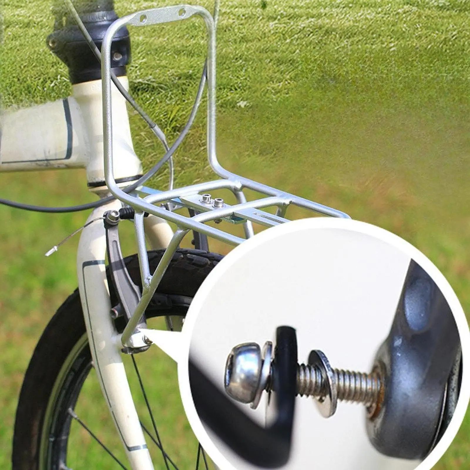 

Усиленная передняя грузовая корзина-багажник из алюминиевого сплава для складных и горных велосипедов, для путешествий