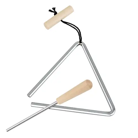 Professional Musical Instrument Triangle, Handheld Percussion Instrument, with Mallet, Suitable for Ages 14 and Above