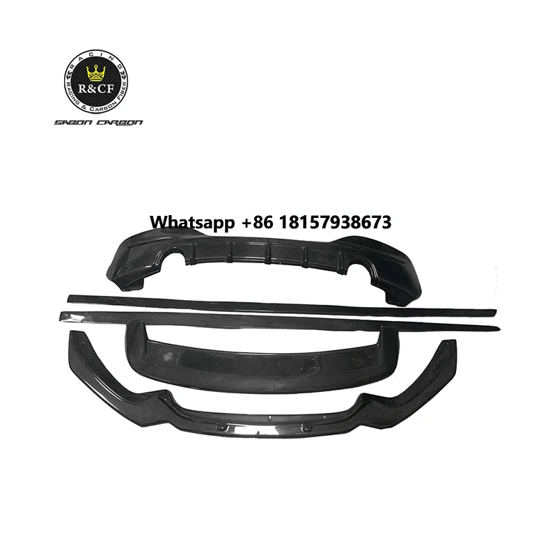 

For 1 Series F20 M135i LCI M140i BODY KIT M Style Carbon Fiber Front Bumper Spoiler Lip Splitter Side Skirts Diffuse 2017