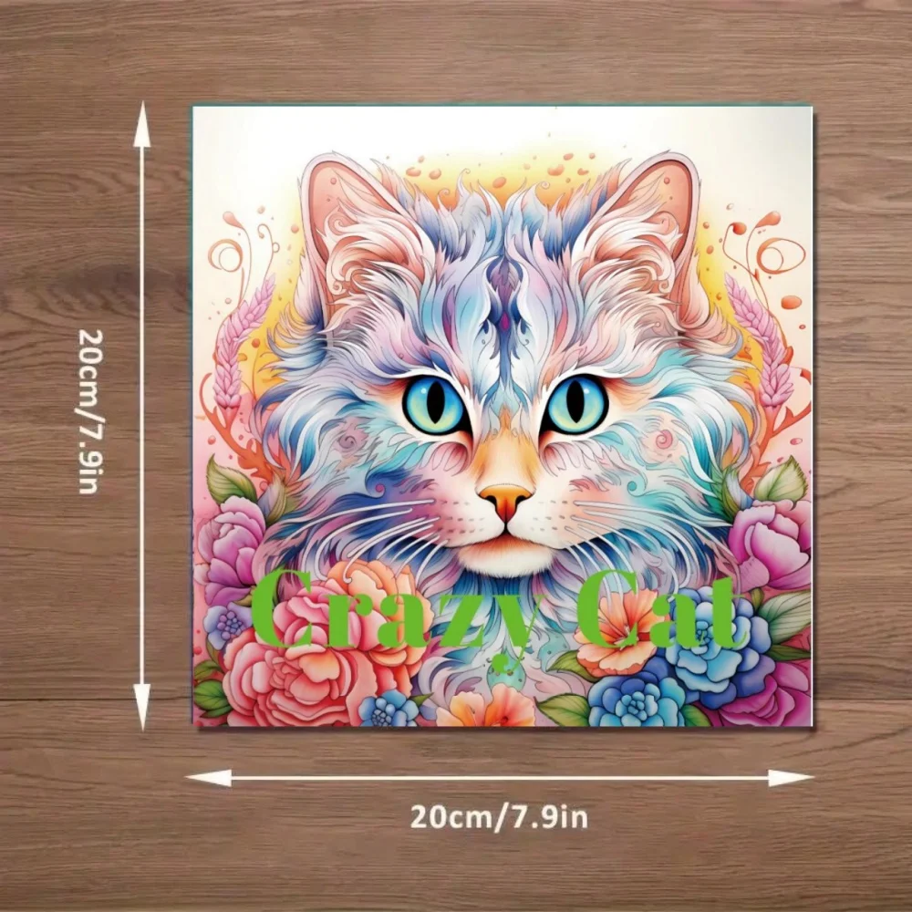 Single 22-Page Art Coloring Book For Adults & Kids, Birthday Party Gift Idea, Stress Relief & Time Killing & Drawing Sketchbook