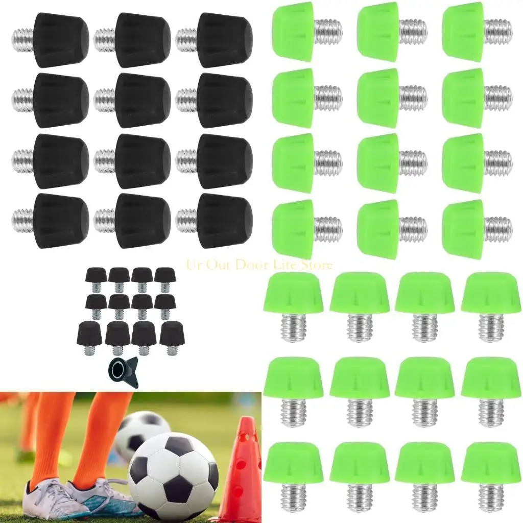 

77 мкФ, 12 шт., пластиковые футбольные бутсы с высоким сцеплением, прочный спортивный аксессуар для полевых видов спорта и ухода