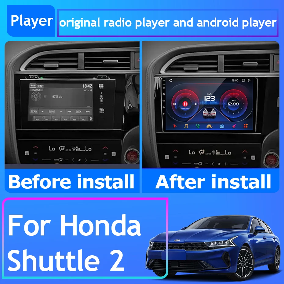 

Автомобильный радиоприемник Carplay Android 13 для Honda 2 GPS-навигация Android Авто No 2din DVD сенсорный экран задняя камера Wi-Fi