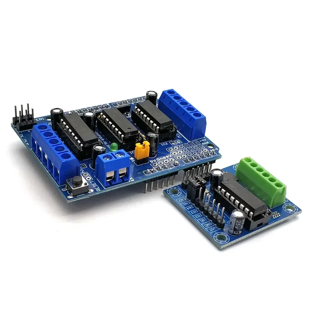 L293D двойной щиток привода двигателя для Arduino Duemilanove, плата расширения привода двигателя, щит управления двигателем Mini L293D