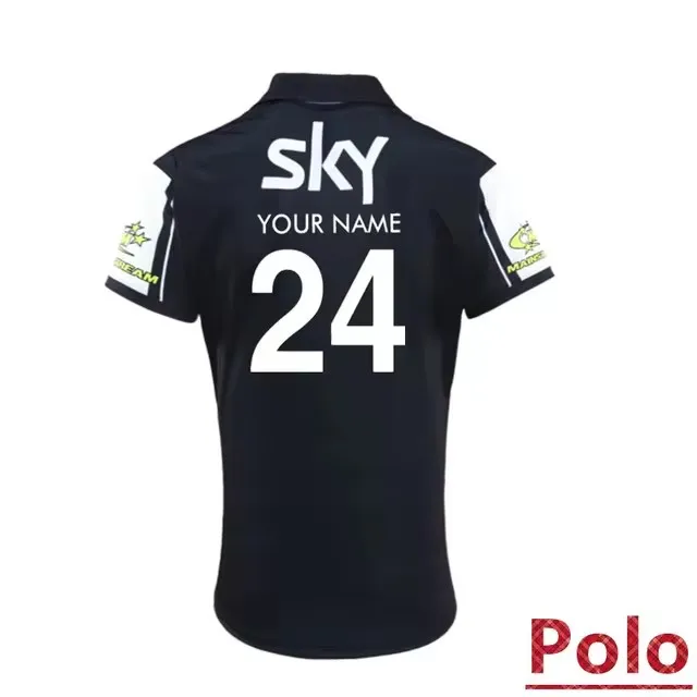 Nova Zelândia Kiwis Casa Rugby Jersey para Homens, Camisa Polo, Imprimir Custom Name Number, Tamanho S para 5XL, 2024