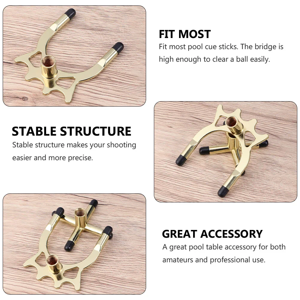 

Pool Cue Bridge Head Metal Bracket High Quality Portable Design Billiard Stand Holder Rest Accessories For Pool Hall Use