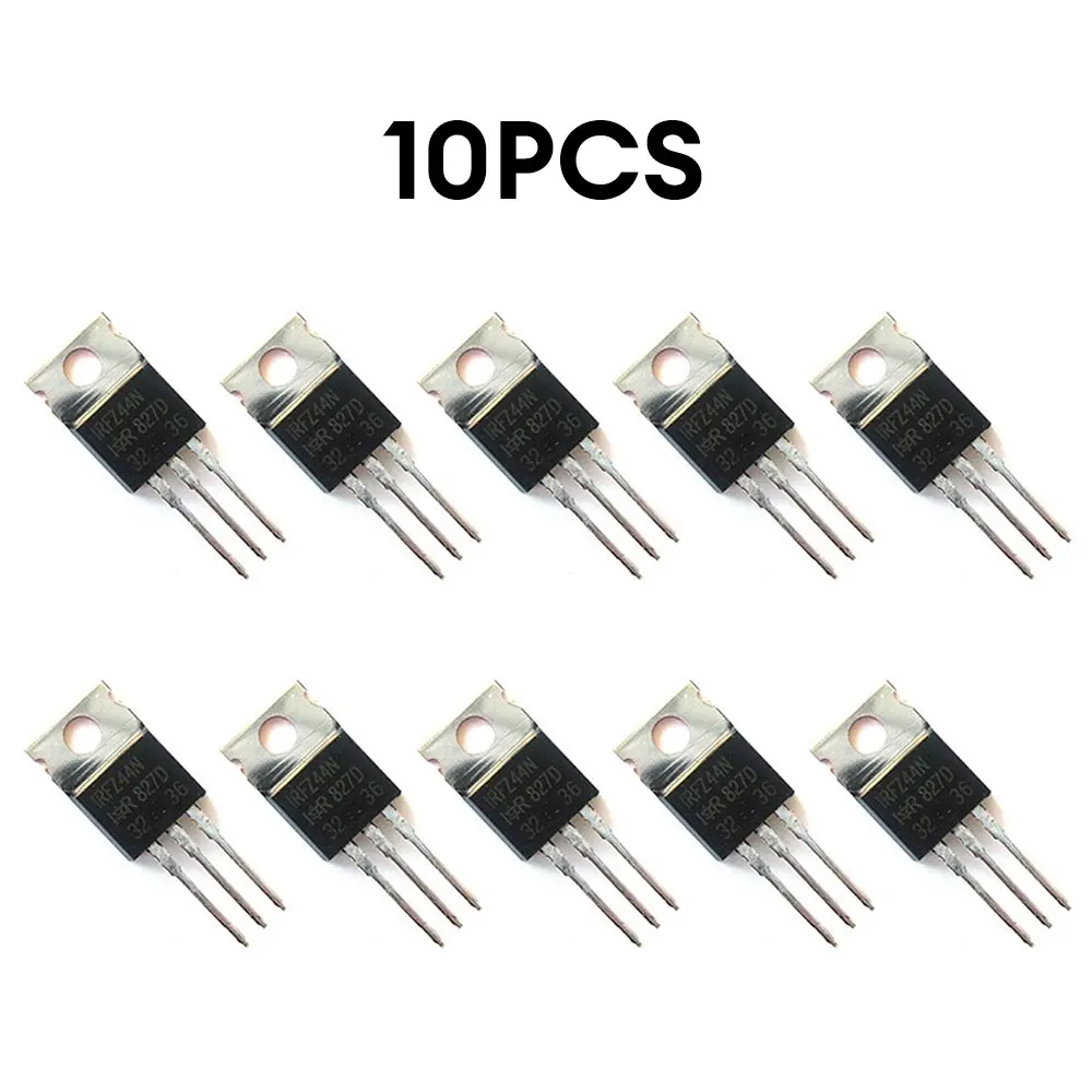 

10PCS IRFZ44N plug Chip Transistor Kit High Power Transistors Field Effect Transistor