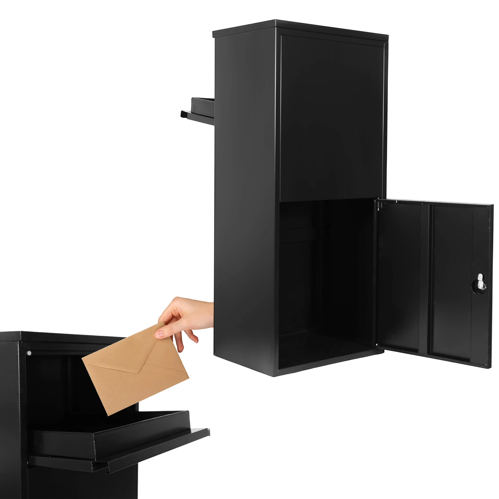 

Parcel Drop Boxes Large Capacity Anti-Theft Express Cabinet Weather Proof Outside Package Delivery Boxes for Home Office