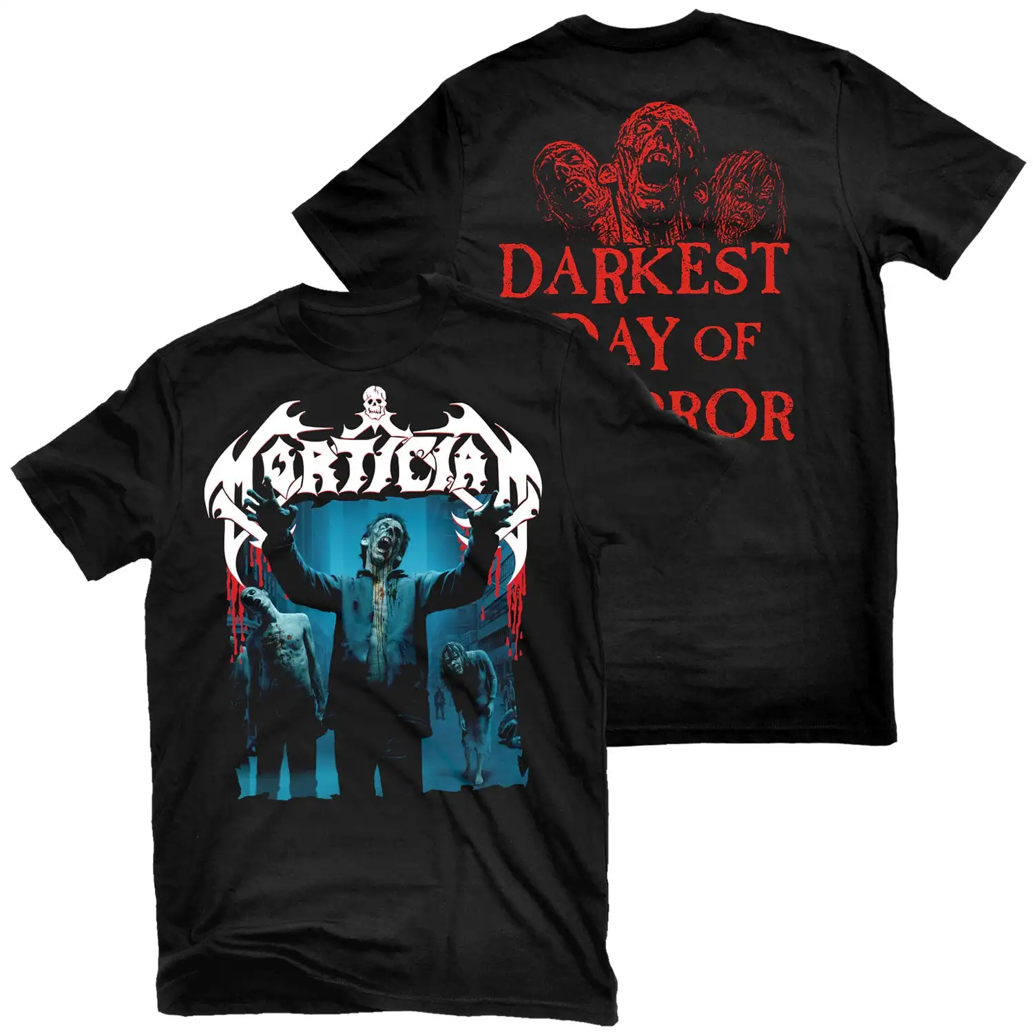 Mortician  Domain of Death  Band Graphic Tee 100% Cotton Round Neck Casual Unisex T-shirt Summer Top