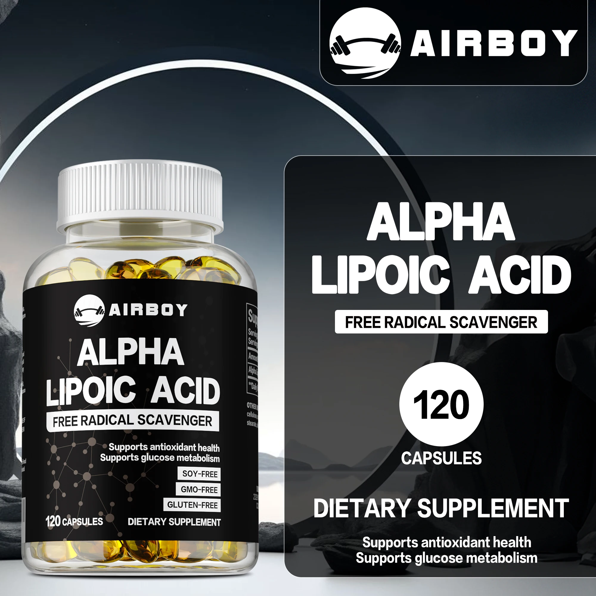 

Alpha Lipoic Acid 600mg - Promotes Metabolism, Supports Heart, Brain and Nervous System Health, Improves Immunity, Antioxidant