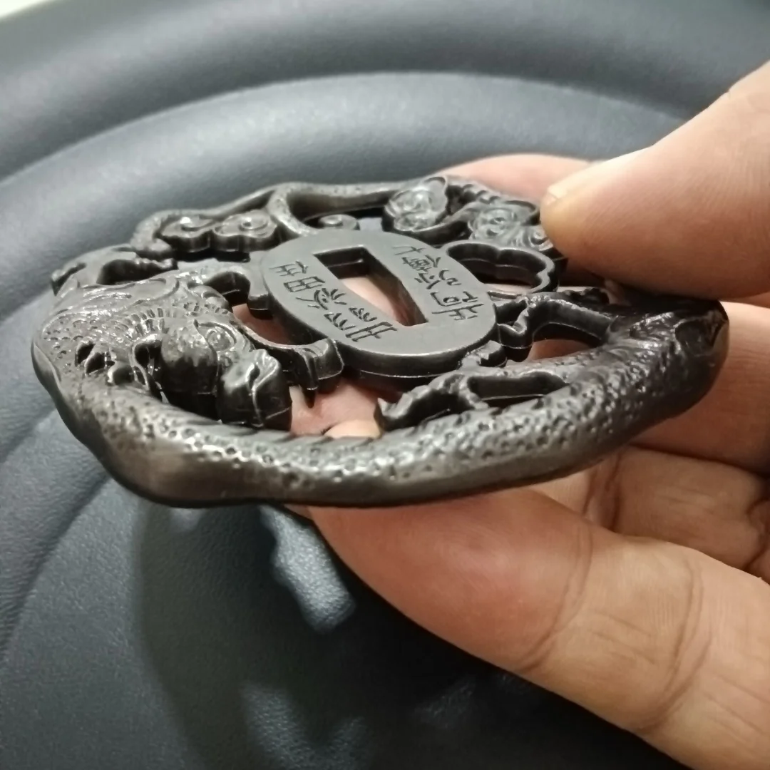 Tsuba Copper Hollow Carved Dragon Hand/Guard Fittings F Japanese Sword Katana Brass Accessories