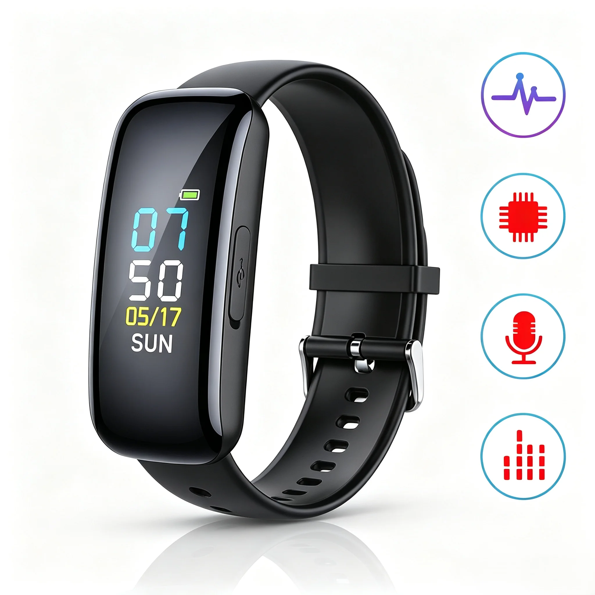 Camera Watch 1080P HD DV Small Cam Audio Voice Video Recorder Bracelet Micro Camcorder Wristband Support Hidden TF Card