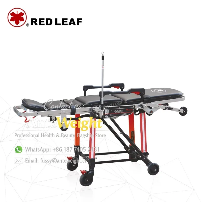 Ambulance Stretcher Foldable High Load Patient Transfer Stretcher for Ambulance Car
