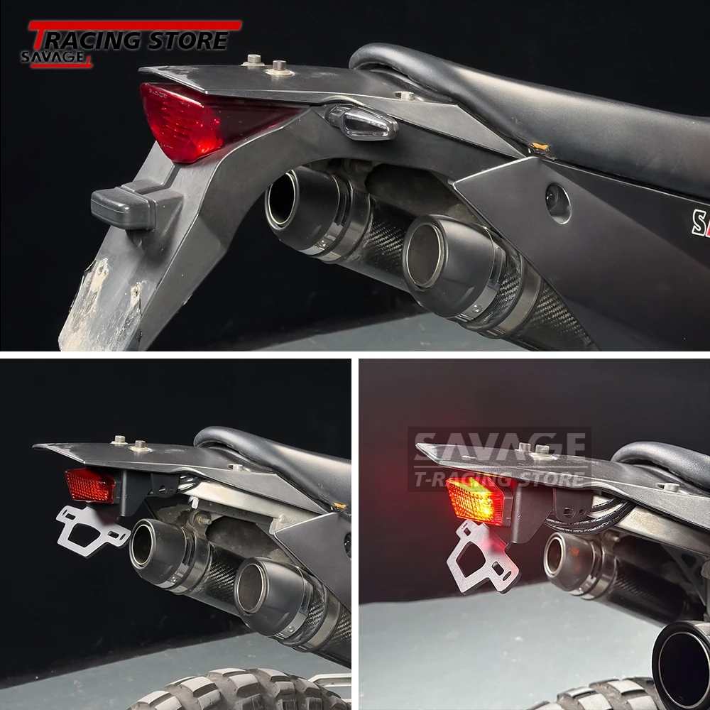 دراجة نارية لوحة ترخيص حامل مع ضوء الفرامل بدوره إشارة النهار تشغيل محول الضوء ل 990 مغامرة S R 990ADV 990S 990R