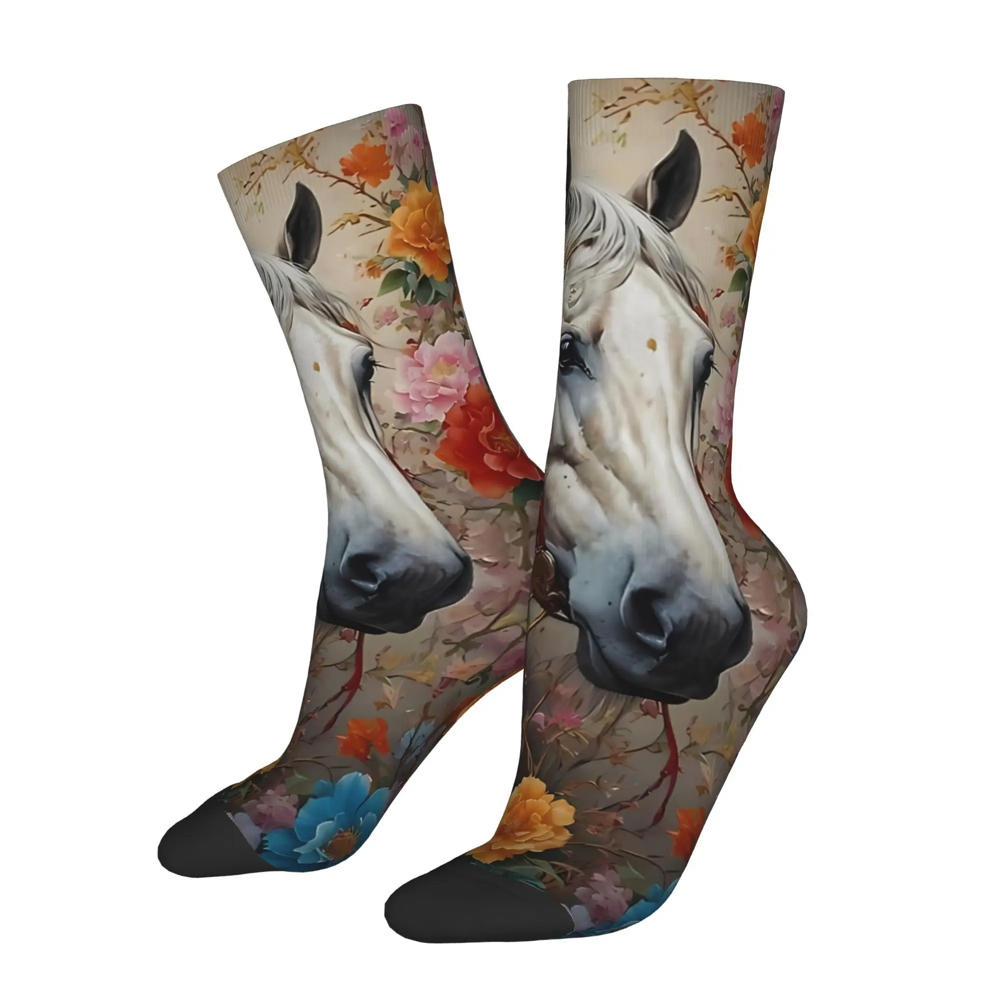 

Horse Socks Male Mens Women Autumn Stockings Polyester
