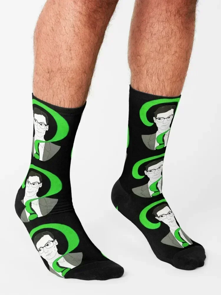 Edward Nygma Riddler Socks christmas gift loose retro man Men Socks Luxury Brand Women's