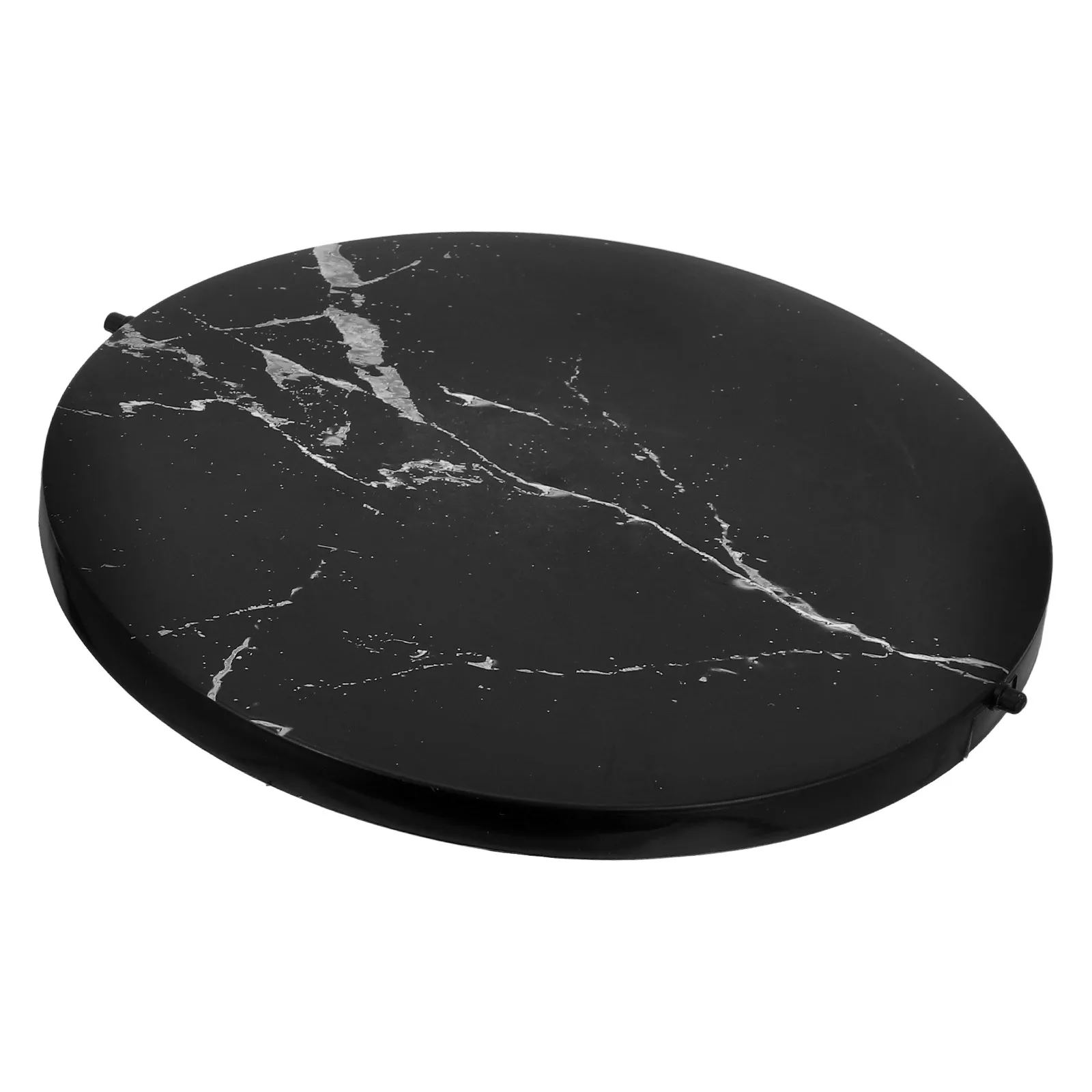 تقليد سلة المهملات الرخامية غطاء غطاء القمامة أعلى شعبية الأغطية علب المطبخ جزء القمم السوداء في الهواء الطلق #2