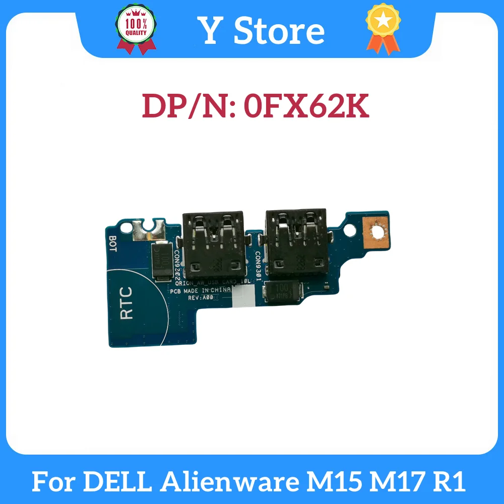 

Y Store NEW Original For DELL Alienware M15 M17 R1 USB Board 0FX62K FX62K 100% Tested Fast Ship