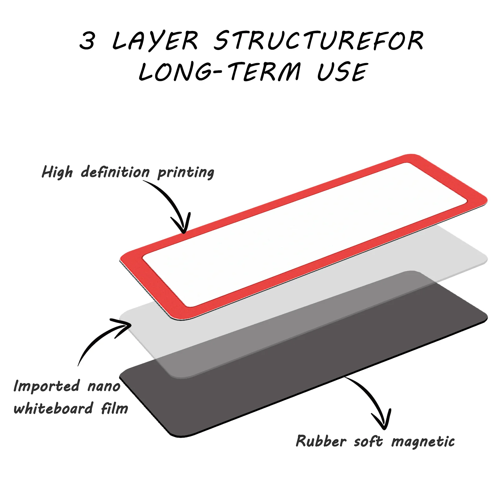 20 قطعة ملصق مغناطيسي فارغ 10x5 سنتيمتر محو جاف قابلة لإعادة الاستخدام ورقة السبورة لملصقات حاوية رف الثلاجة #5