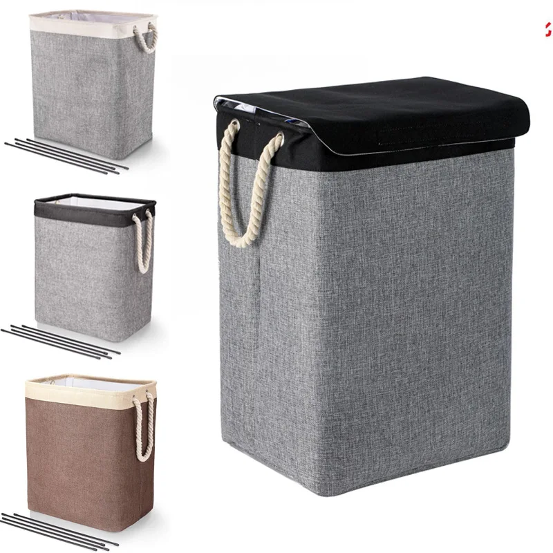 

Waterproof Laundry Basket Dirty Clothes Basket Storage Bucket Cotton and Linen Laundry Baskets Foldable Fabric Laundry Basket Cl