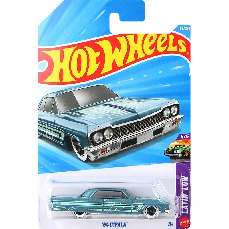 Coche Hot Wheels Original 64 Impala Chevy, juguetes para niños 1/64, Voiture fundido a presión, colección baja, regalo de cumpleaños 2026D/C4982